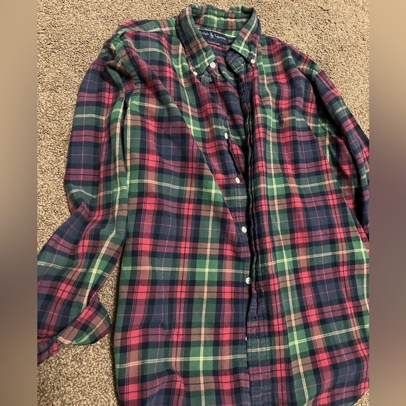Ralph Lauren Plaid Button Down Classic Fit - Picture 2 of 5